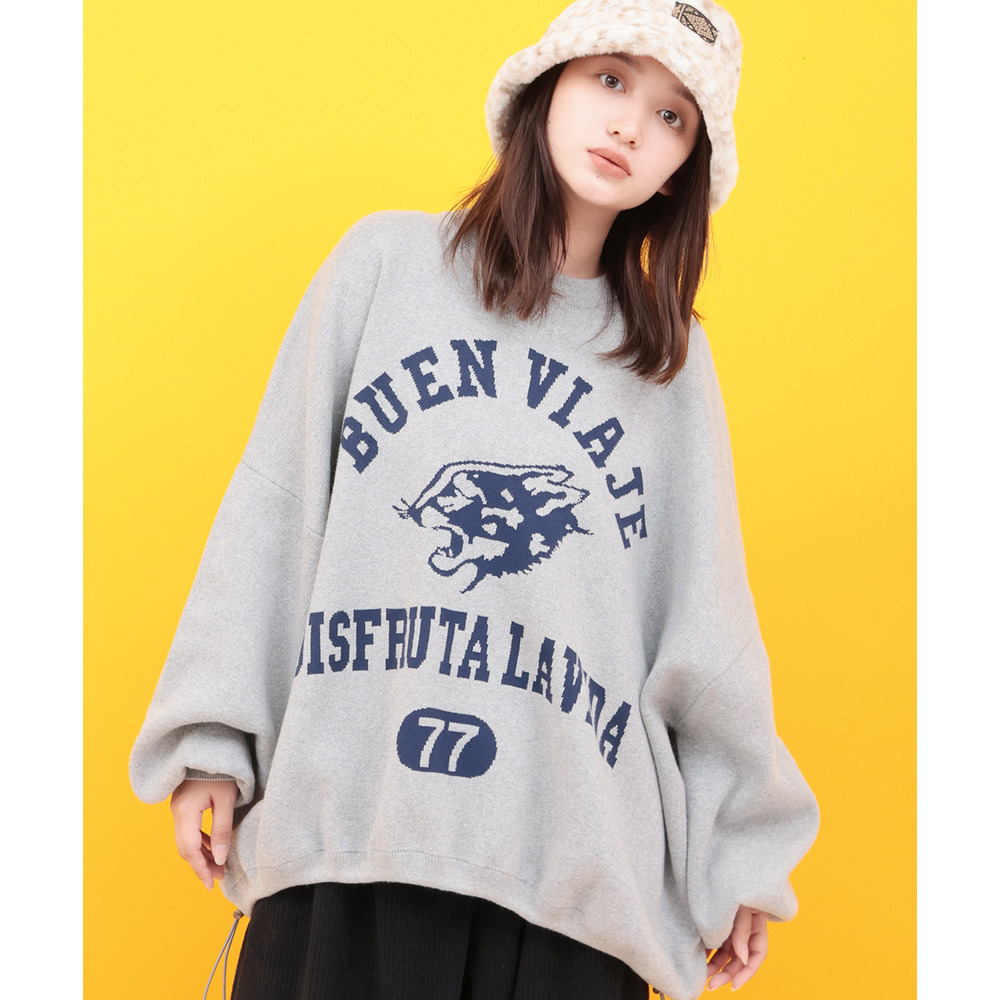 Orale! カレッジロゴニットプルオーバー1