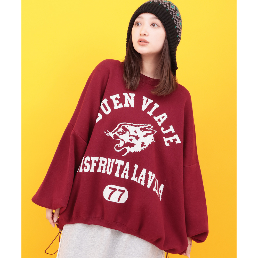 Orale! カレッジロゴニットプルオーバー1