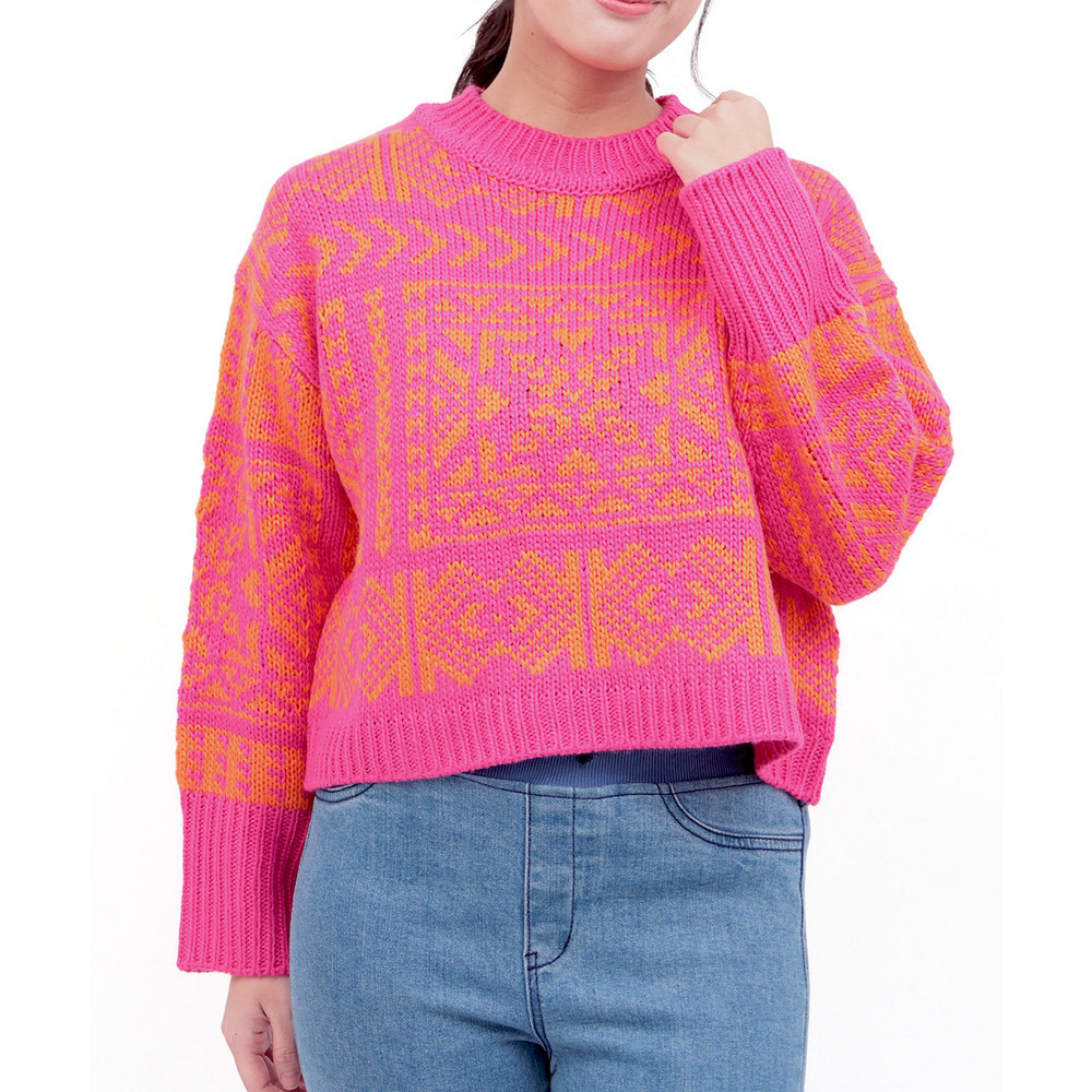 Orale! バンダナ柄ジャカードニットプルオーバー8