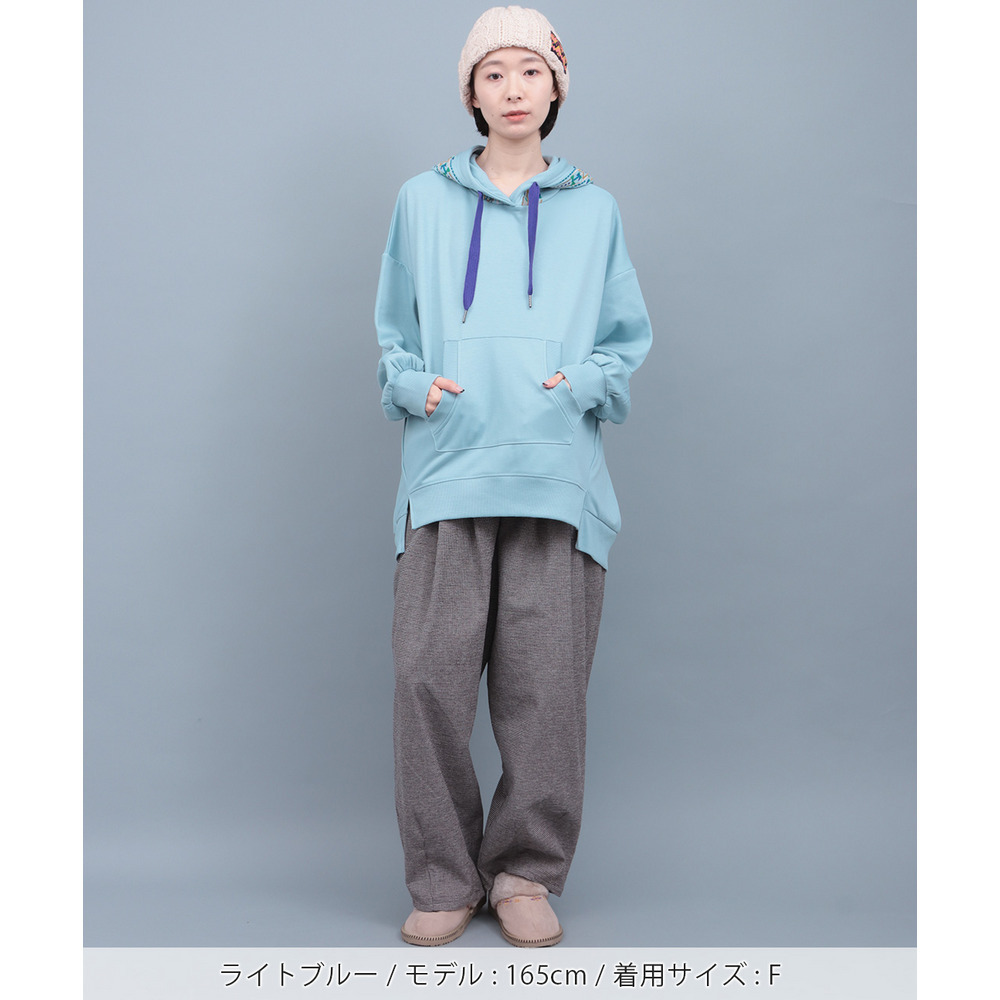 裏シャギーボア刺繍ポカフーディー3