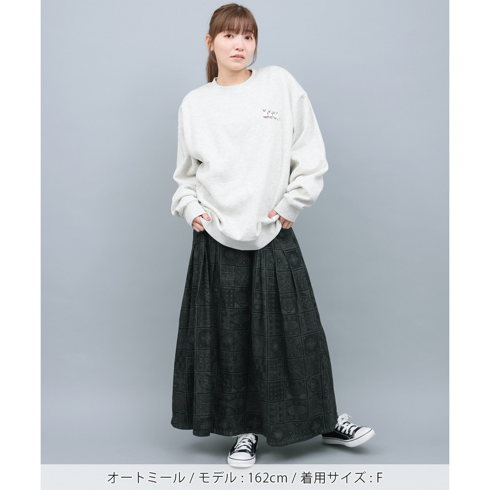 おばけネコ裏起毛プルオーバー1