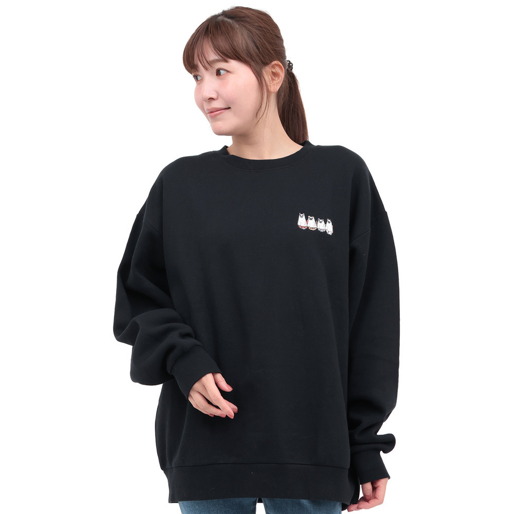 おばけネコ裏起毛プルオーバー10