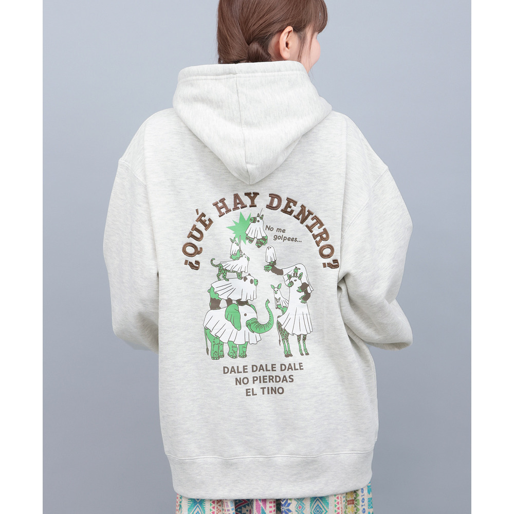 おばけアニマル裏起毛フーディー3