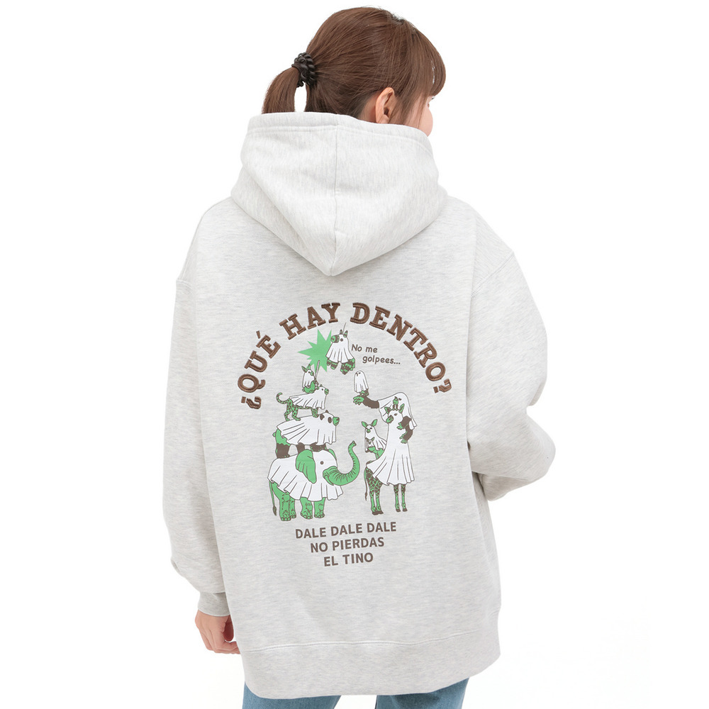 おばけアニマル裏起毛フーディー6