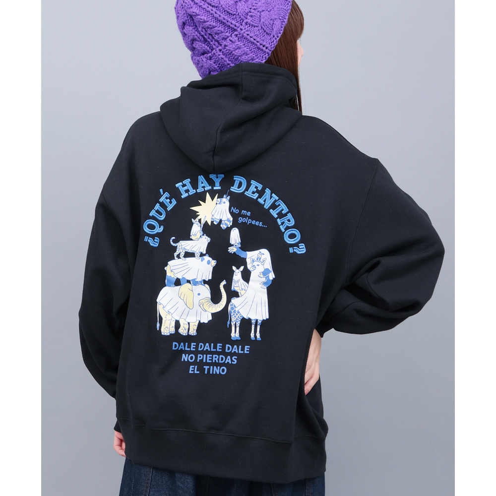 おばけアニマル裏起毛フーディー1