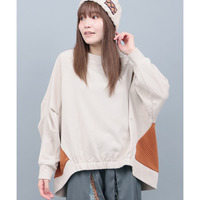 ふくれジャカードコンビプルオーバー