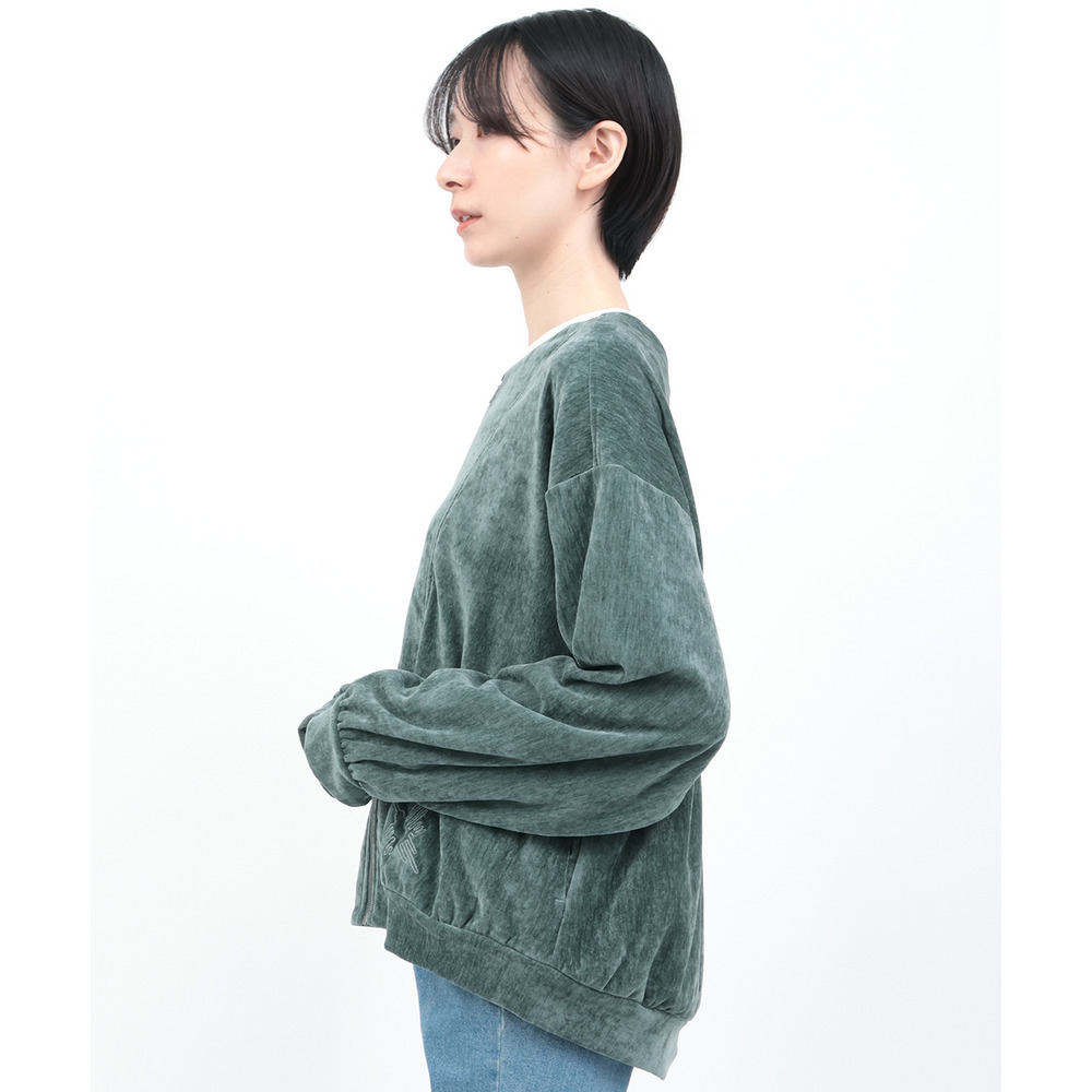 マットモールジップカーディガン10