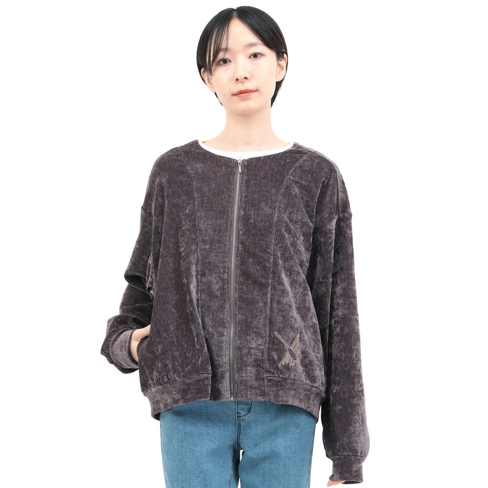 マットモールジップカーディガン9