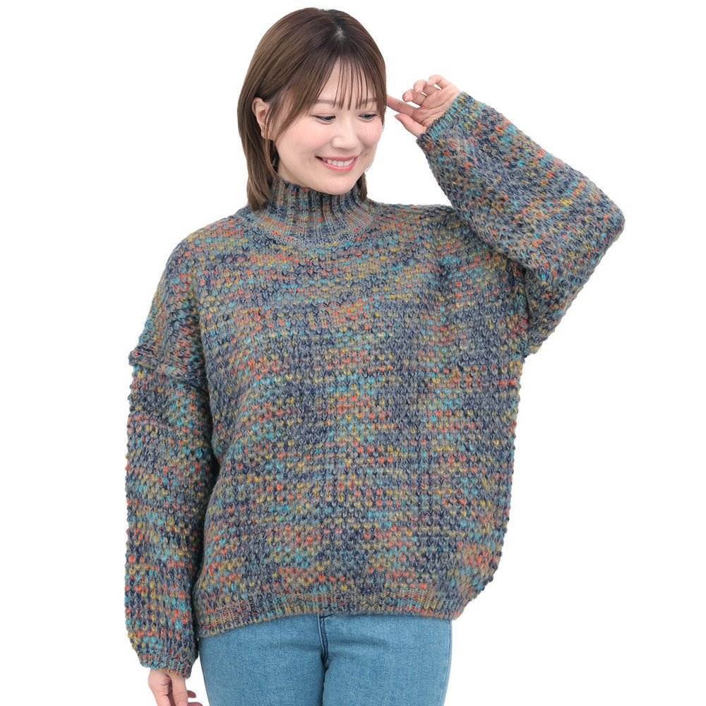 メランジハイネックニットプルオーバー7