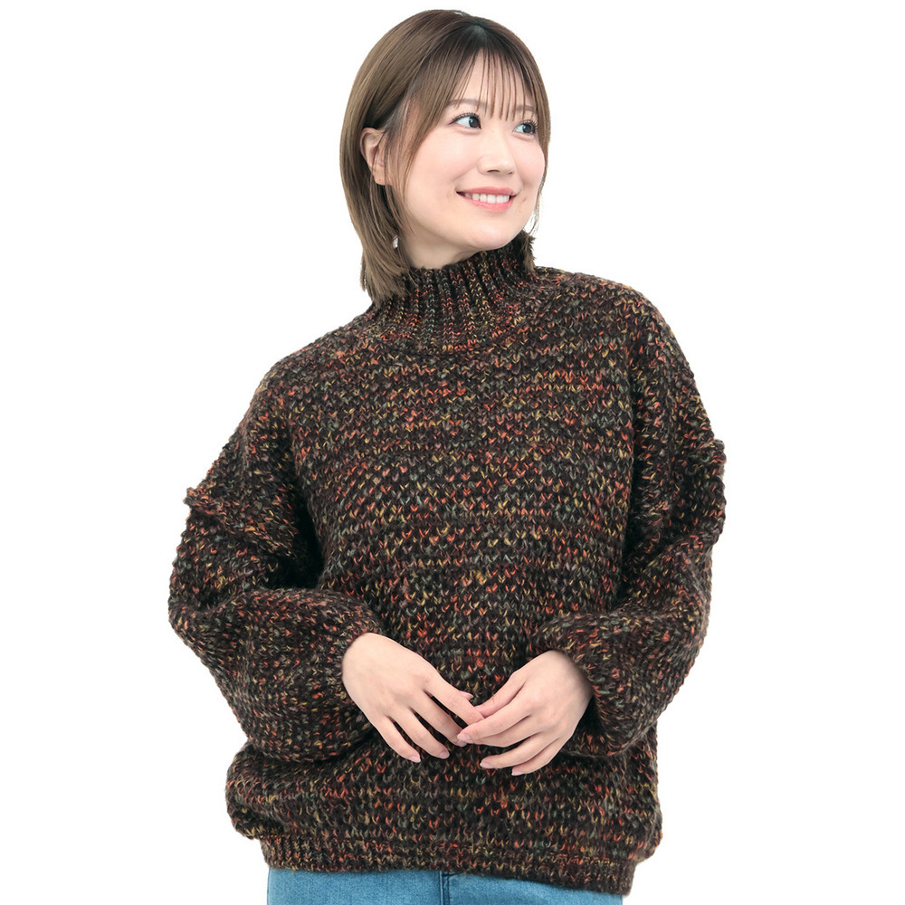 メランジハイネックニットプルオーバー9