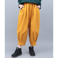 ピーチスキンエッグタックパンツ