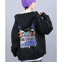 【期間限定価格】裏起毛チビカチナバスジップパーカー