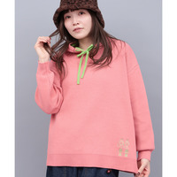 イェイエンブロイダリー スウェットライクニットフーディー