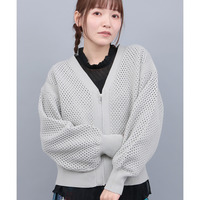 メッシュVネックカーディガン
