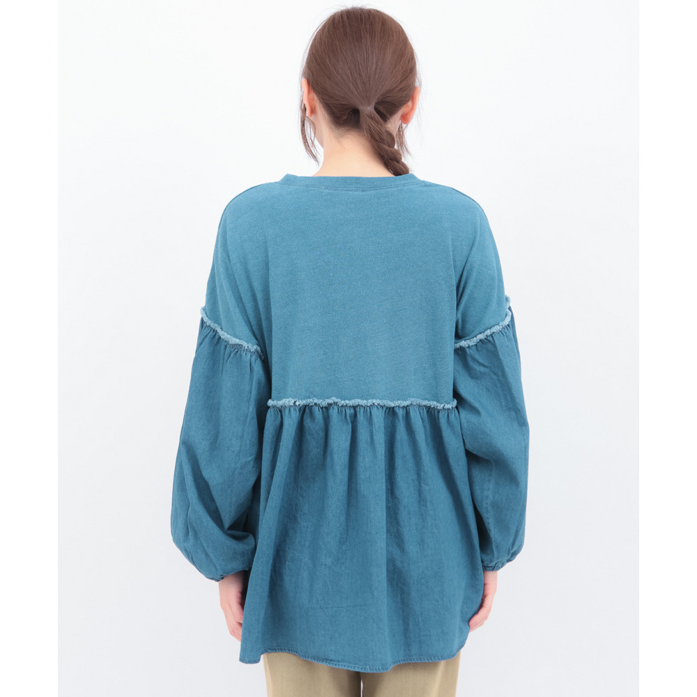 デニム×インディゴ天竺プルオーバー8