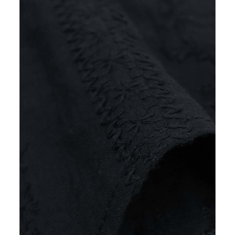 フード付きコットンレースシャツ17