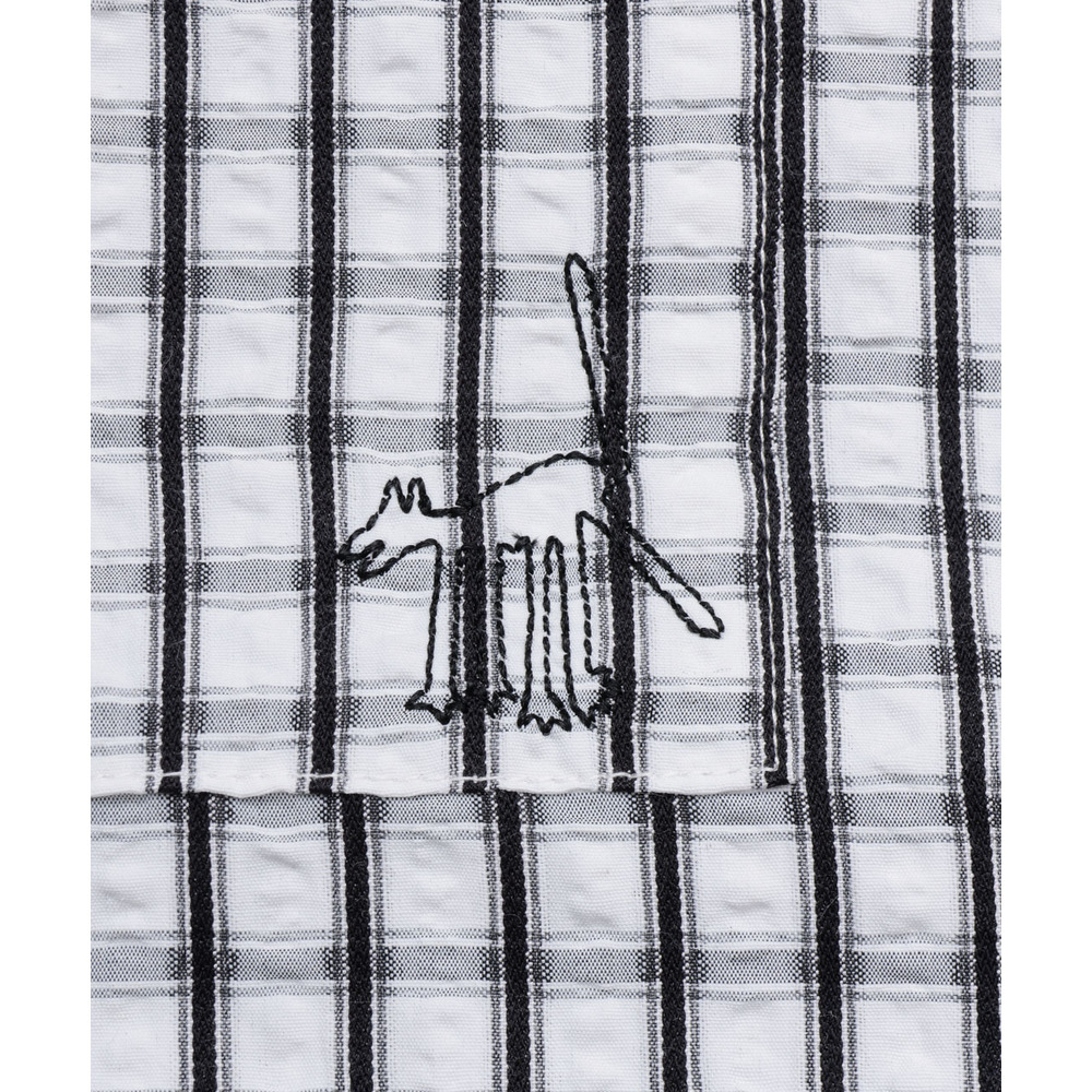 フード付きチェックシャツ18