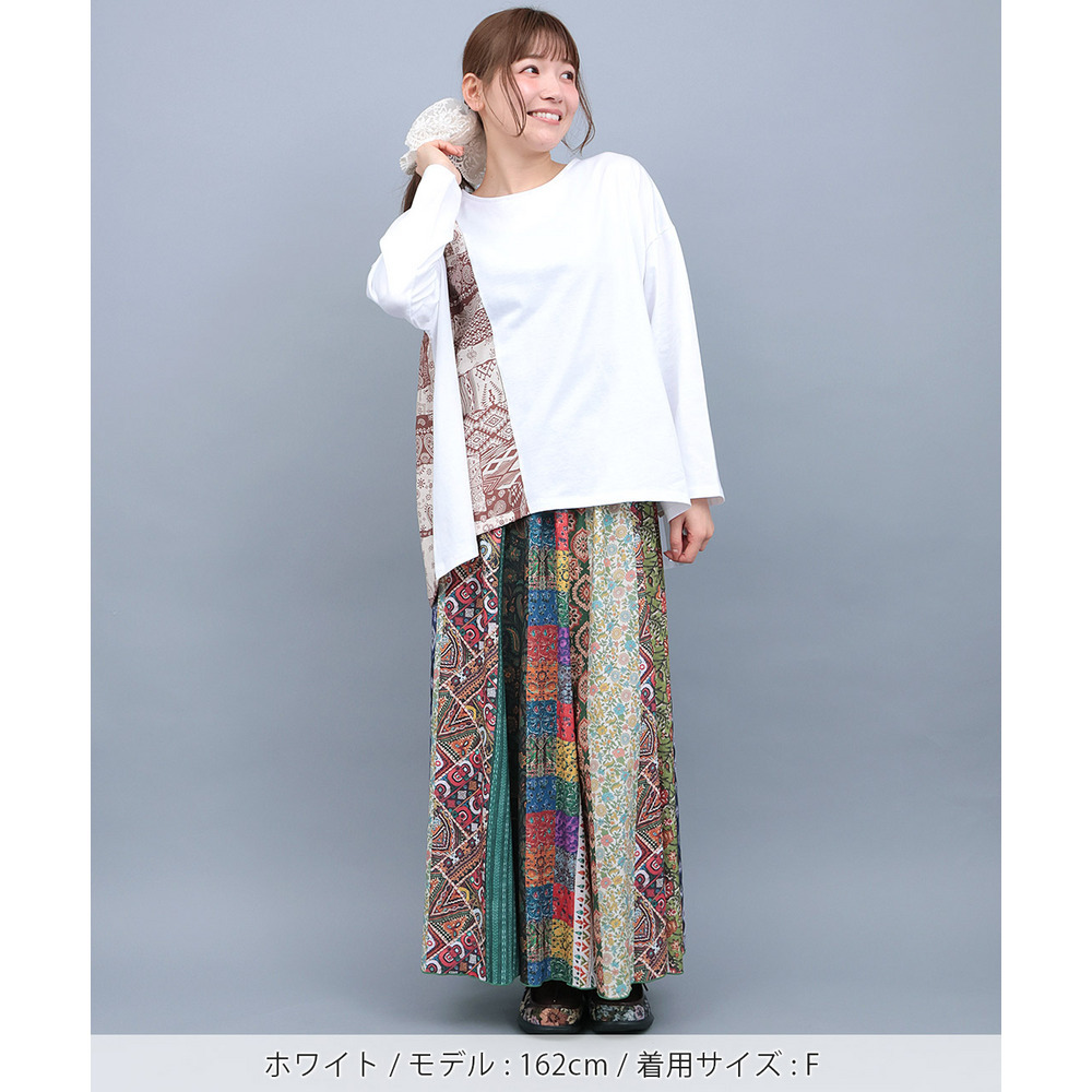 ランダム柄切替プルオーバー1