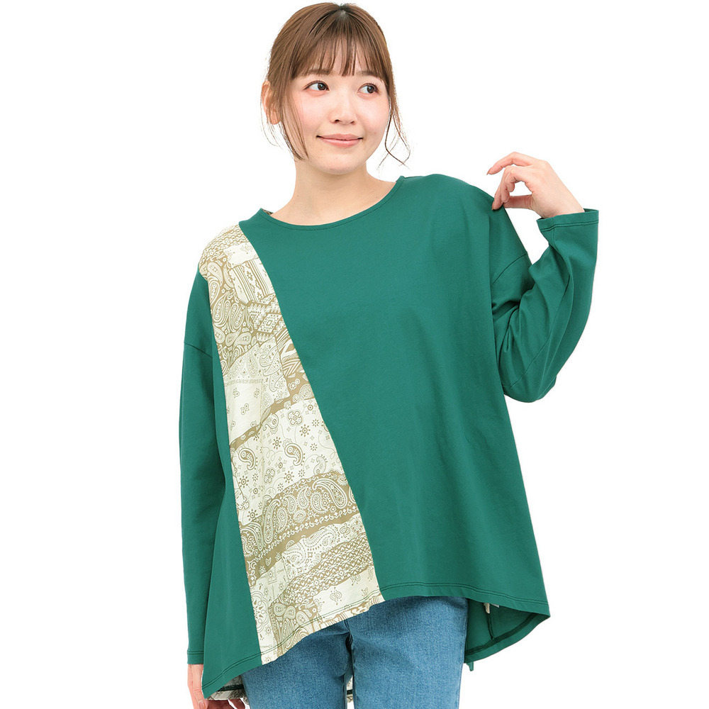 ランダム柄切替プルオーバー10