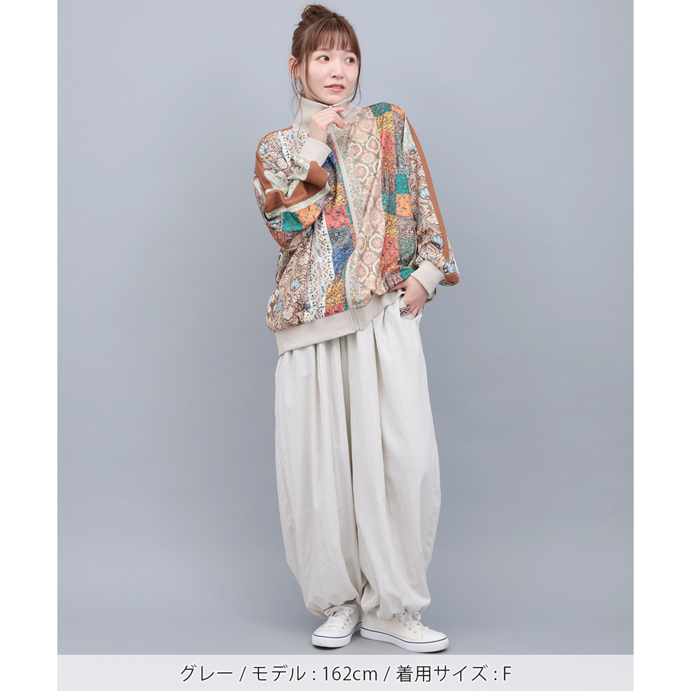 ヴィンテージナイロンギャザーパンツ1