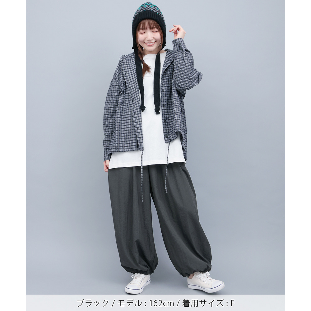 ヴィンテージナイロンギャザーパンツ5