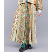 ファブリックプリントジャージースカート