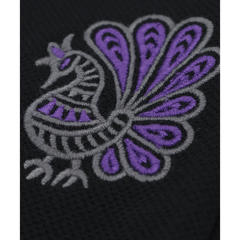 ファブリックプリント&ブラックパンツ18