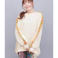 クロシェラインスリーブプルオーバー