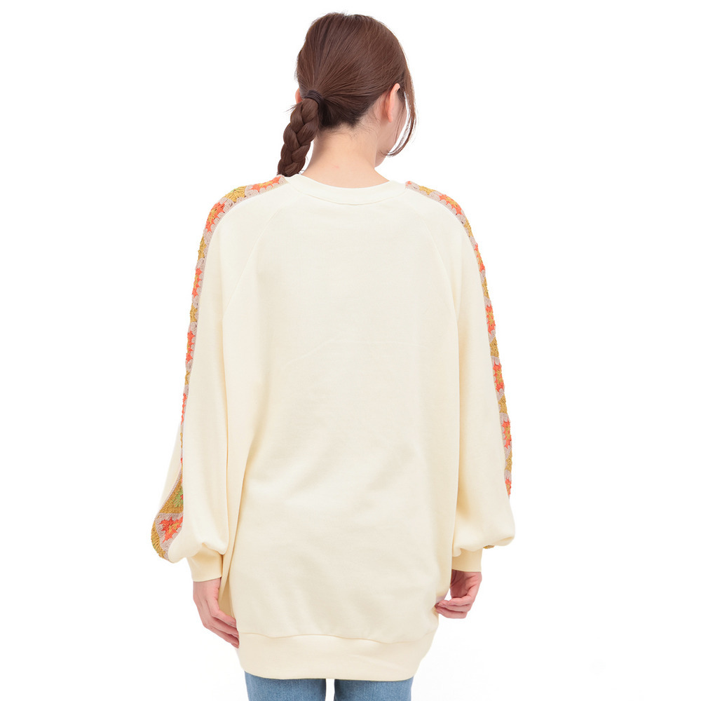 クロシェラインスリーブプルオーバー12