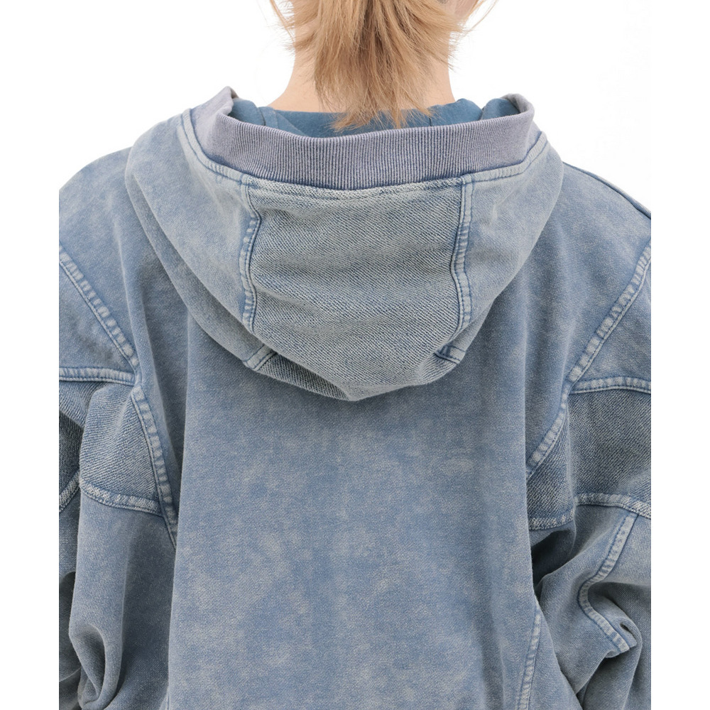 Orale! 裏毛ケミカル切替ジップパーカー11