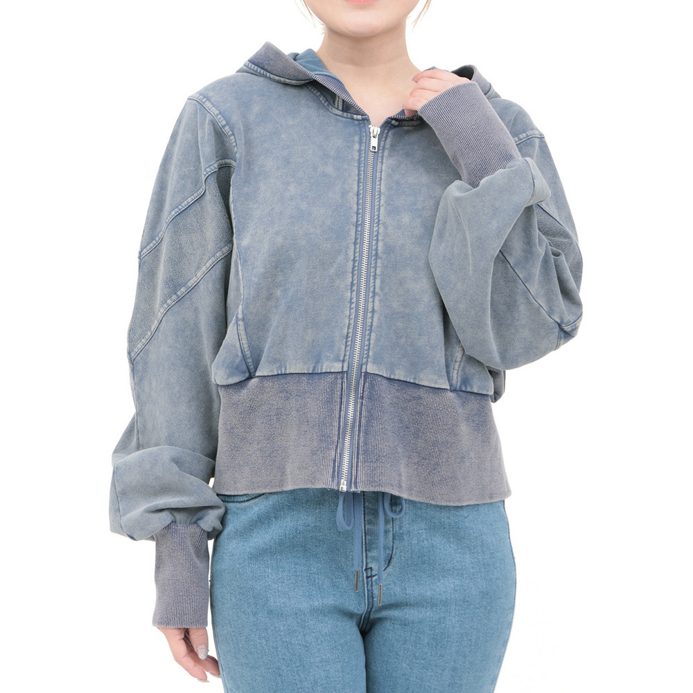 Orale! 裏毛ケミカル切替ジップパーカー6