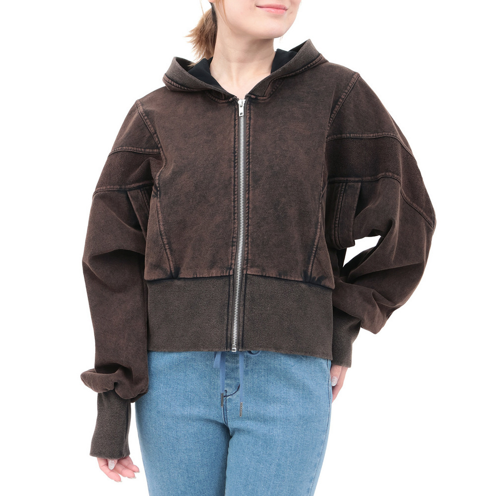 Orale! 裏毛ケミカル切替ジップパーカー7