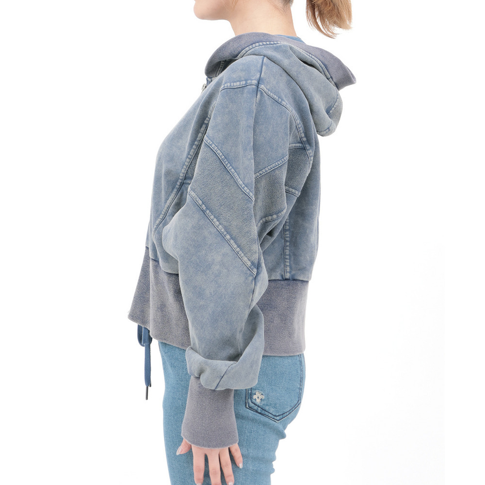 Orale! 裏毛ケミカル切替ジップパーカー8