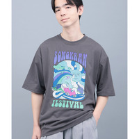 カラフルソンクラーンプリントTシャツ