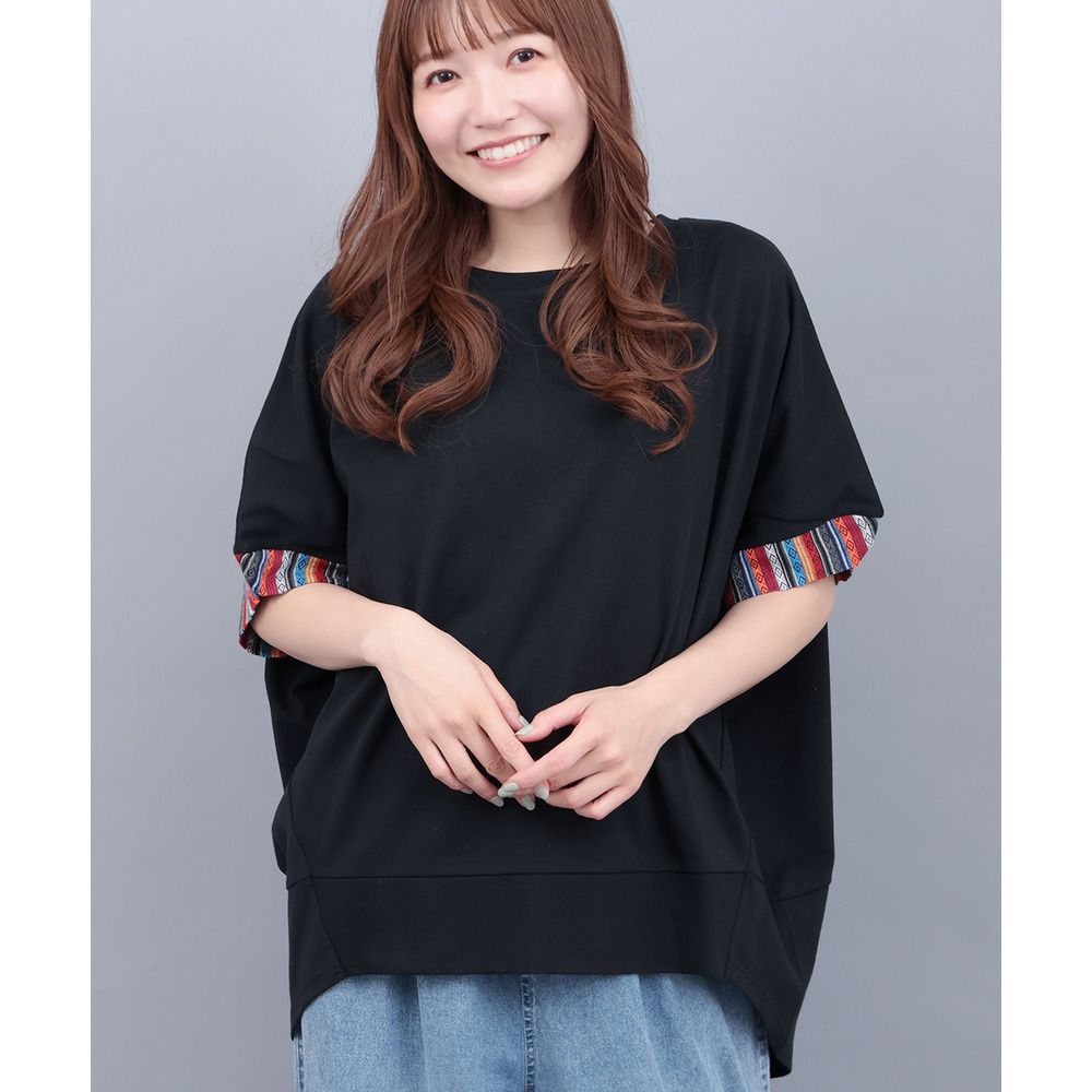 ドルマンコクーンジャカードプルオーバー