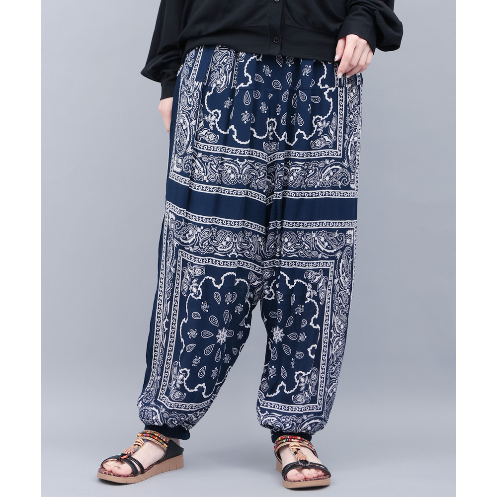 総柄バルーンパンツ