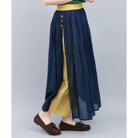 バイカラーパンツスカート