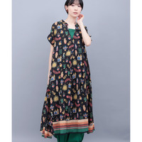 メヒコモチーフプリントワンピース