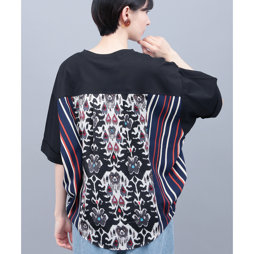 柄コンビドルマンプルオーバー