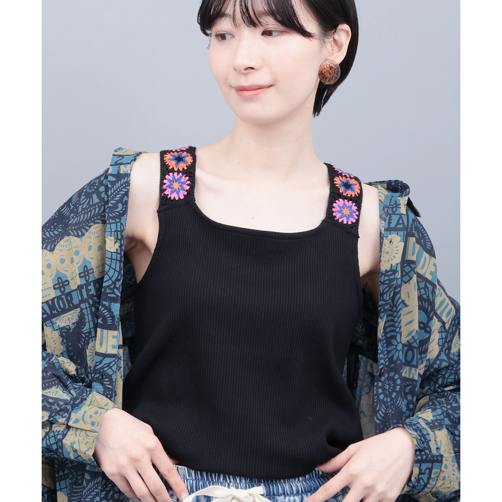 クロシェインナータンクトップ