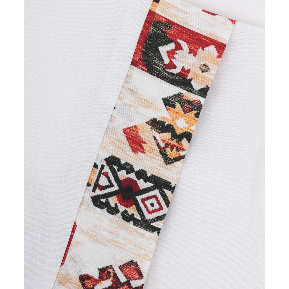 柄ライン切替シャツ15