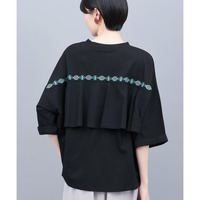 バックフレアコンチョ刺繍Tシャツ