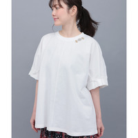 接触冷感袖タックドルマンTシャツ