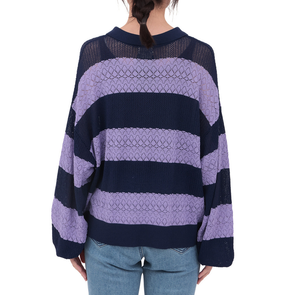 Orale! 透かし編みボーダーニットプルオーバー11