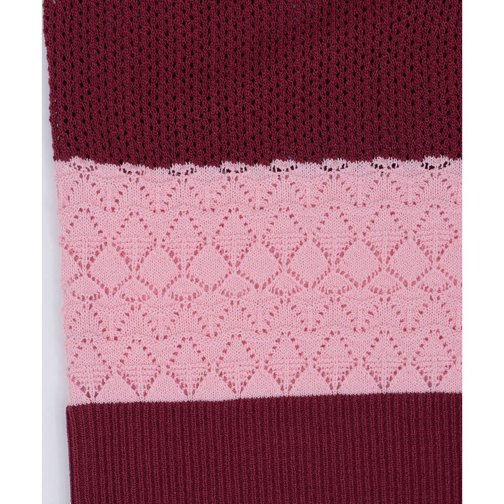 Orale! 透かし編みボーダーニットプルオーバー14