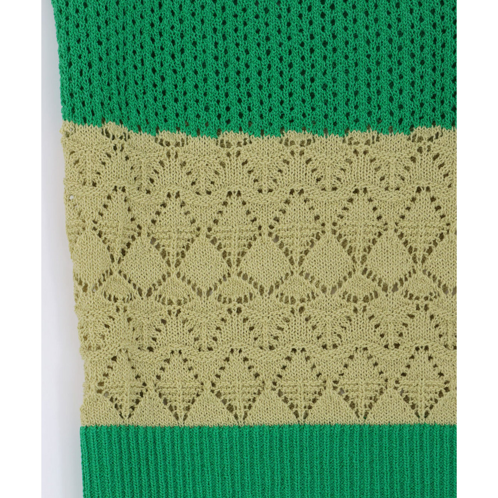 Orale! 透かし編みボーダーニットプルオーバー15