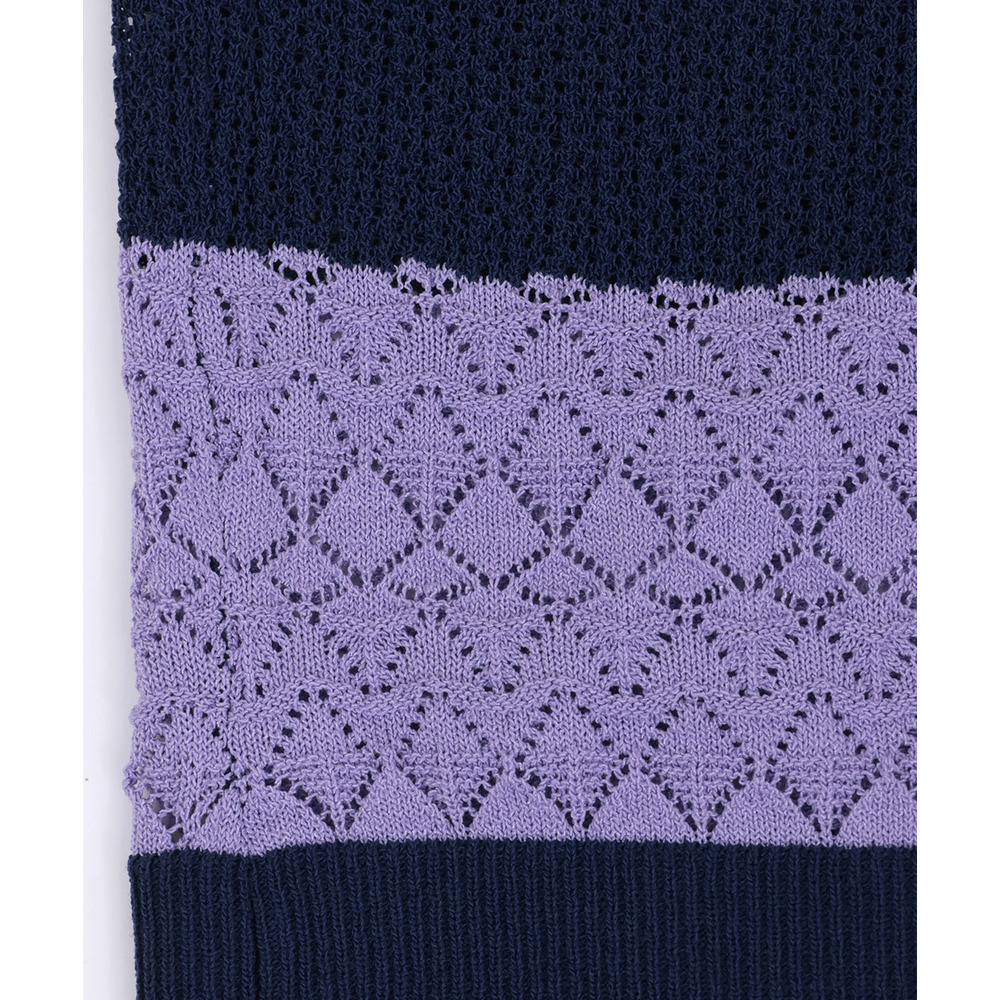 Orale! 透かし編みボーダーニットプルオーバー16