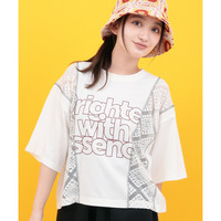 Orale! レースコンビプリントTシャツ