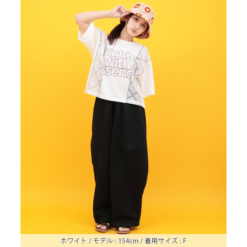 Orale! レースコンビプリントTシャツ1