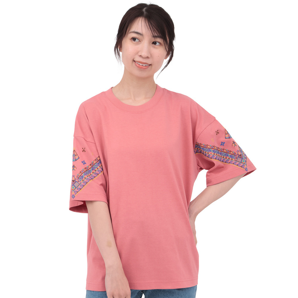 バンダナスリーブ刺繍Tシャツ10